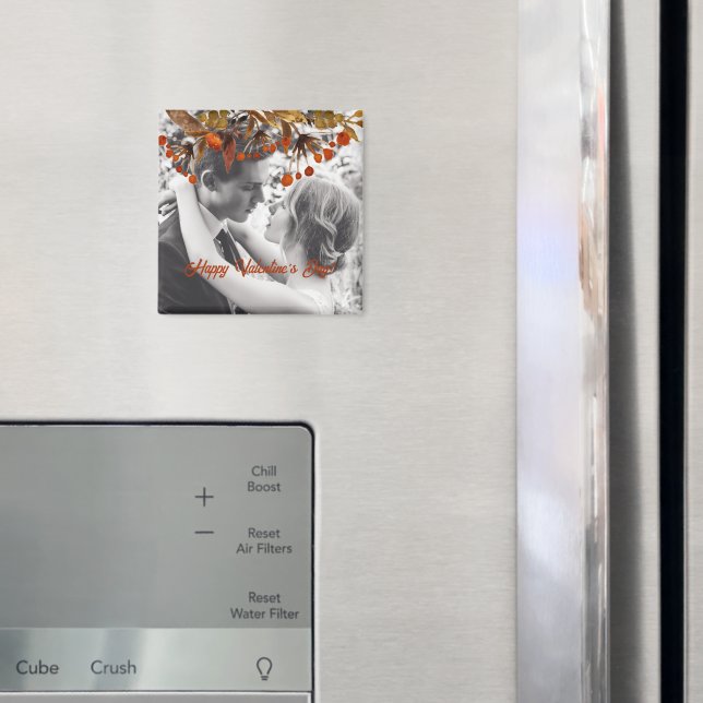 Imã Orange Brown Foliage Namorados Adicionar Sua Própr (In Situ (Fridge))