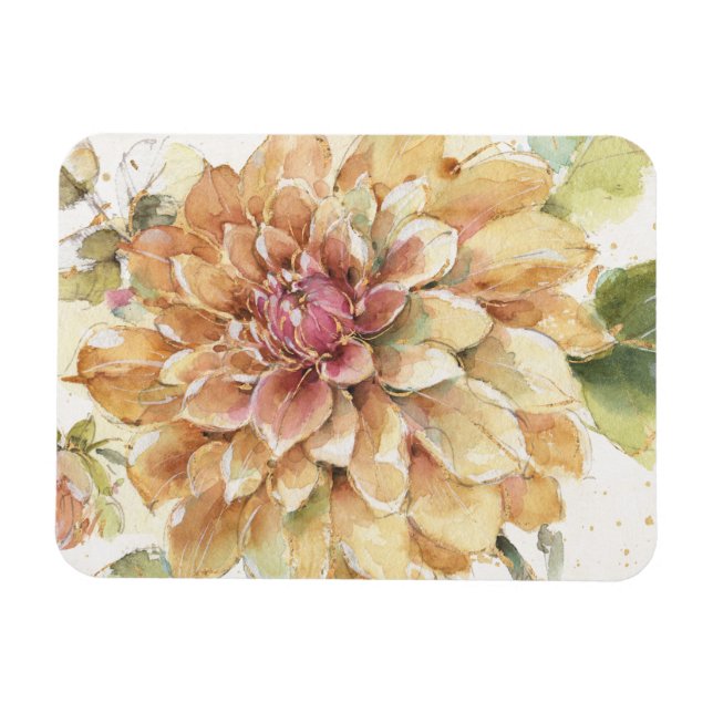 Ímã Orange Dahlia (Horizontal)