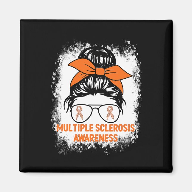 Imã Orange Ribbon Women Ms Multiple Esclerose (Frente)