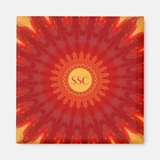 Imã Orange Starburst (Frente)