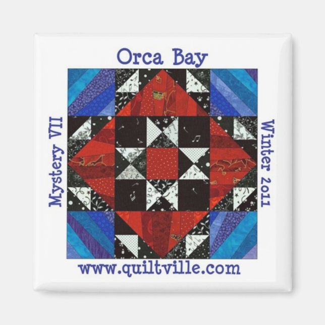 Imã Orca Bay Mystery Quiltville (Frente)