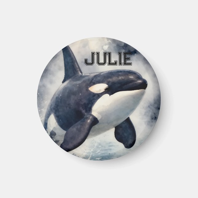 Imã Orca Ondas tempestuosas, Personalizado (Frente)