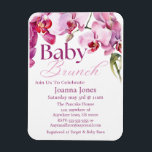 Ímã Orchid Baby Brunch/Chá de fraldas<br><div class="desc">**Elegante Baby Brunch/Chá de fraldas Invitation Card Magnet- Rosa, Magenta e Branco com Orchid Floral Design** Par com os seus convites Celebre a próxima chegada do seu pequeno estilo com o nosso magnete **Baby Brunch/Chá de fraldas Invitation Card magnet** com uma delicada mistura de **rosa suave, magenta e branco nítido**,...</div>