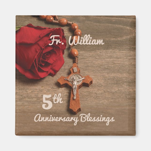 Imã Ordenação por 5 do Padre Rosa e Rosary (Frente)