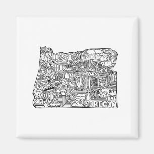 Imã Oregon Doodle