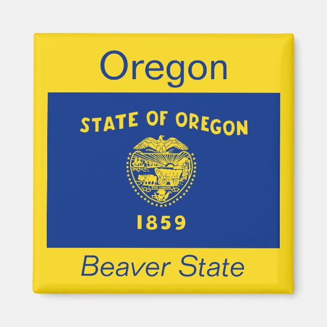 Imã Oregon Flag Magnet (Frente)