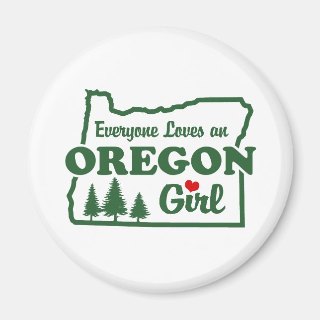 Imã Oregon Girl (Frente)