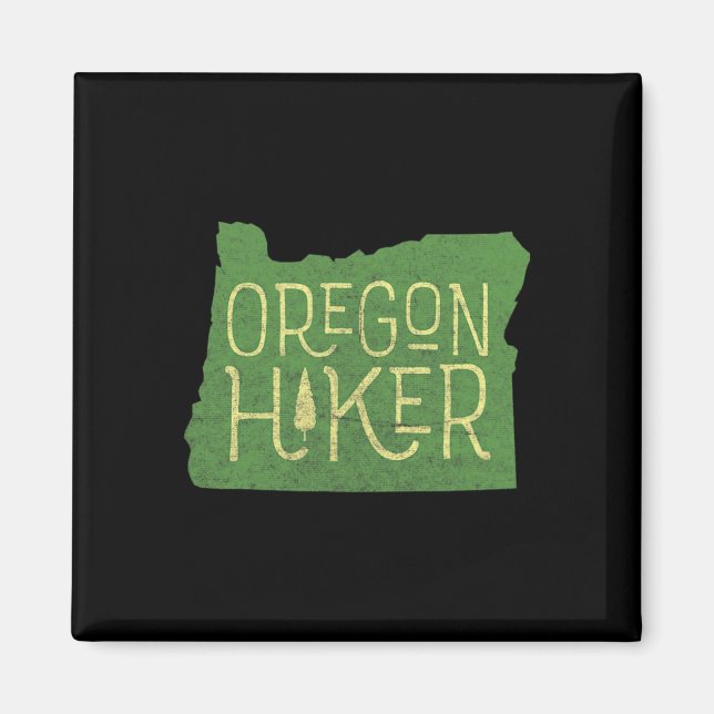 Imã Oregon Hiker ao ar livre - Clientes retrorreflecto (Frente)