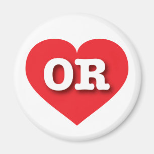Imã Oregon Red Heart - Grande Amor