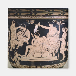 Imã Orestes como um Suppliant no santuário de Apollo
