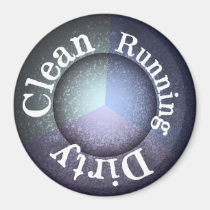 Imã Organizador de Execução Suja Limpa da Máquina d