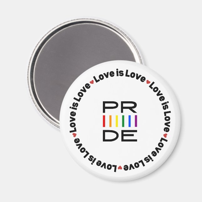 Imã Orgulho Amor é amor Lgbtq+ (Front/Back)