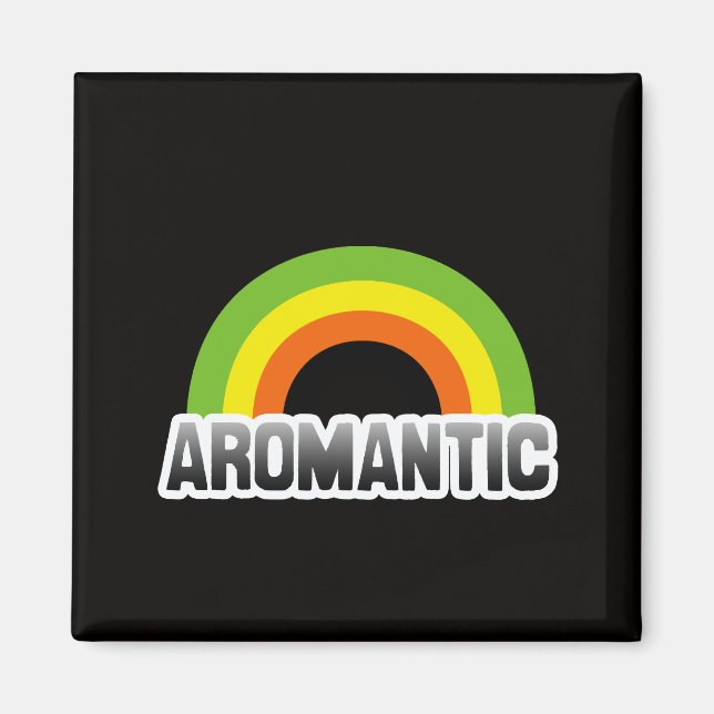 Imã Orgulho Aromântico (Frente)