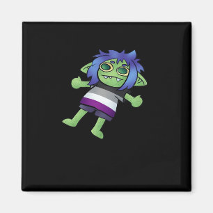 Imã Orgulho Assexual Goblincore Goblin Clássico