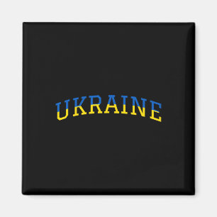 Imã Orgulho Azul Amarelo Patriótico da Ucrânia Suporte