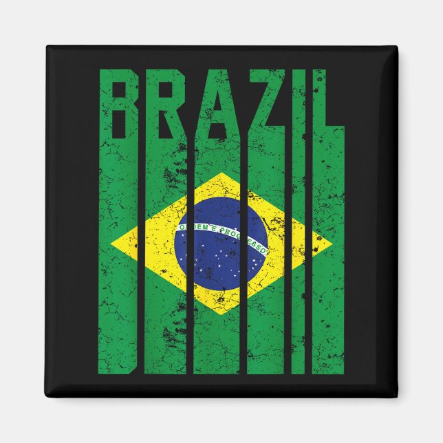 Imã Orgulho Brasil Bandeira Brasileira (Frente)