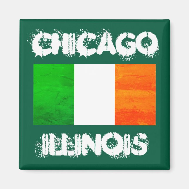 Imã Orgulho Celta de Chicago - Patrimônio Irlandês (Frente)