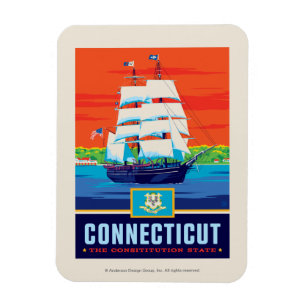 Ímã Orgulho Connecticut do estado