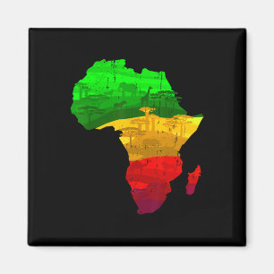 Imã Orgulho da África Mapeia Orgulho Verde Amarelo Ver