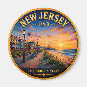 Imã Orgulho da Costa do Estado Jardim de Nova Jersey