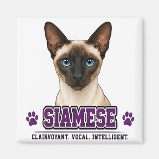 Imã 🐾 Orgulho da Família do Dono de Gato Siames 🐾