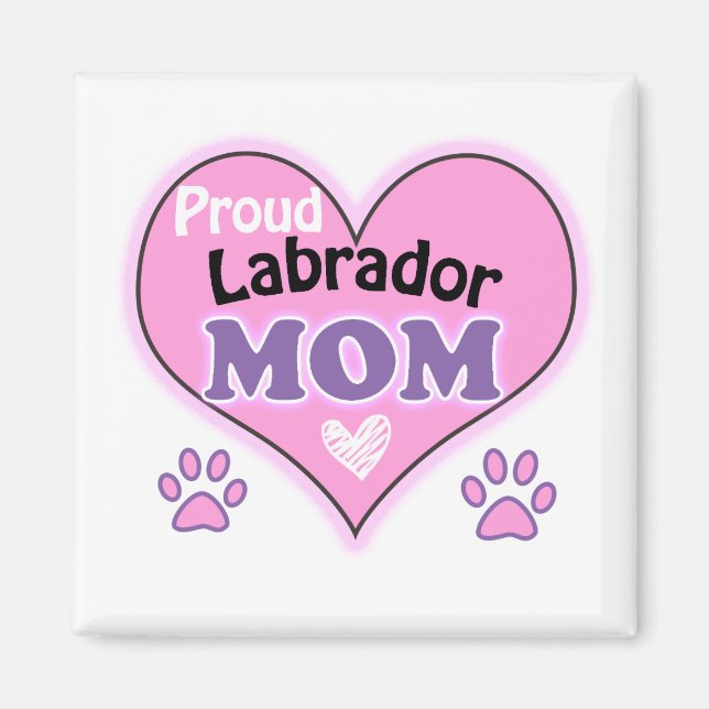 Imã Orgulho da mãe do Labrador (Frente)