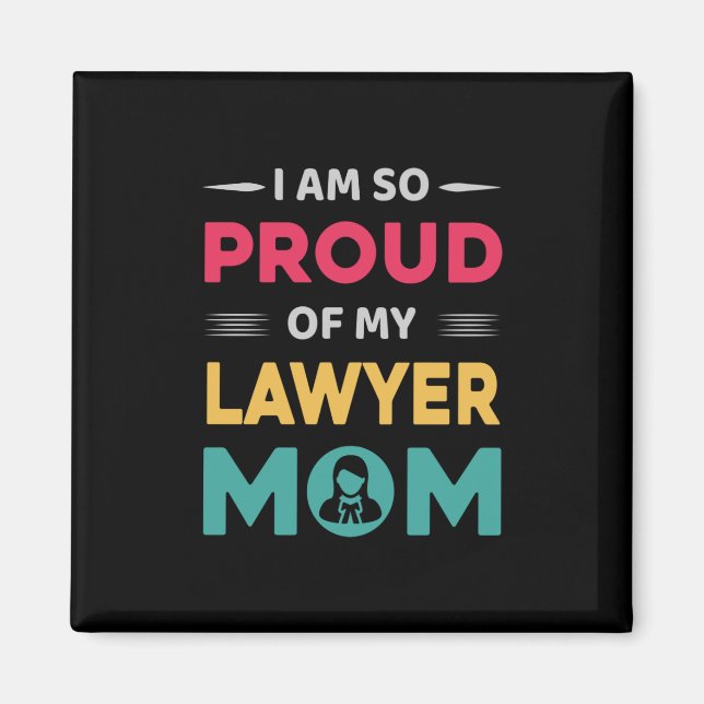 Imã Orgulho Da Minha Mãe Advogada (Frente)