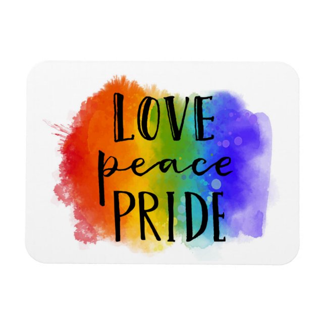 Ímã Orgulho da Paz de Amor (Horizontal)