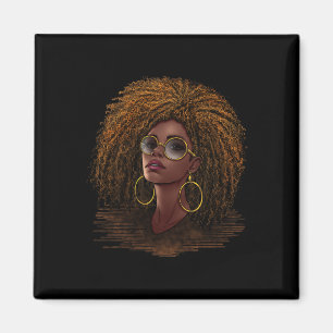 Imã Orgulho da Rainha Negra Feminina Melanina Afro-Ame