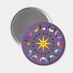 Imã Orgulho das Luas Crescentes Queer