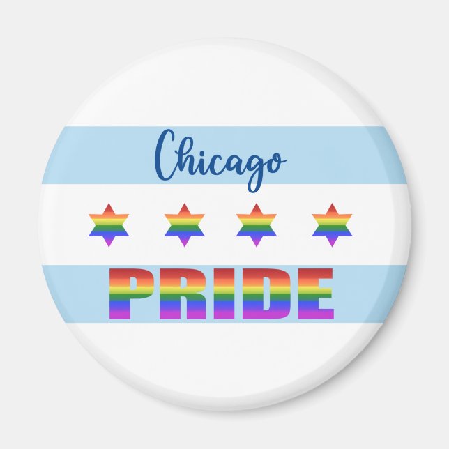 Imã Orgulho de Chicago (Frente)