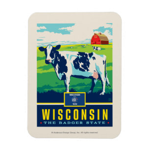 Ímã Orgulho de Estado  Wisconsin