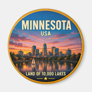 Imã Orgulho de Minnesota Terra dos Lagos