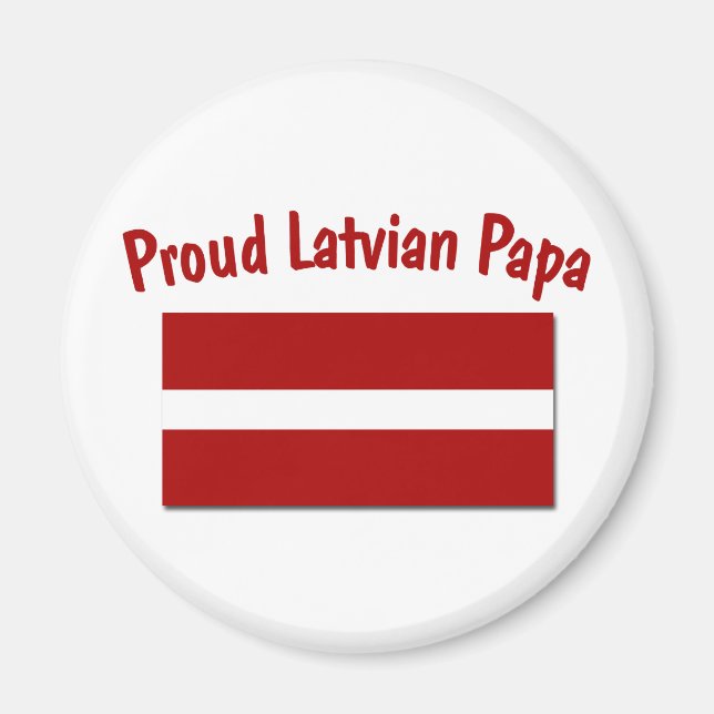 Imã Orgulho de Papa Letão (Frente)