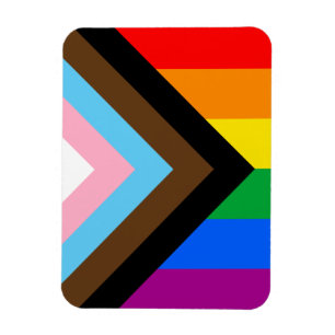 Ímã Orgulho de progresso LGBTQ+