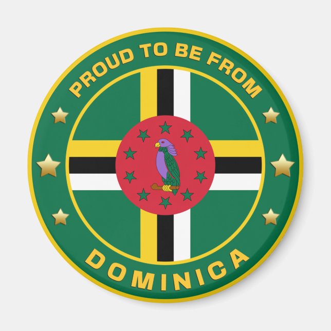 Imã Orgulho De Ser Da Dominica (Frente)