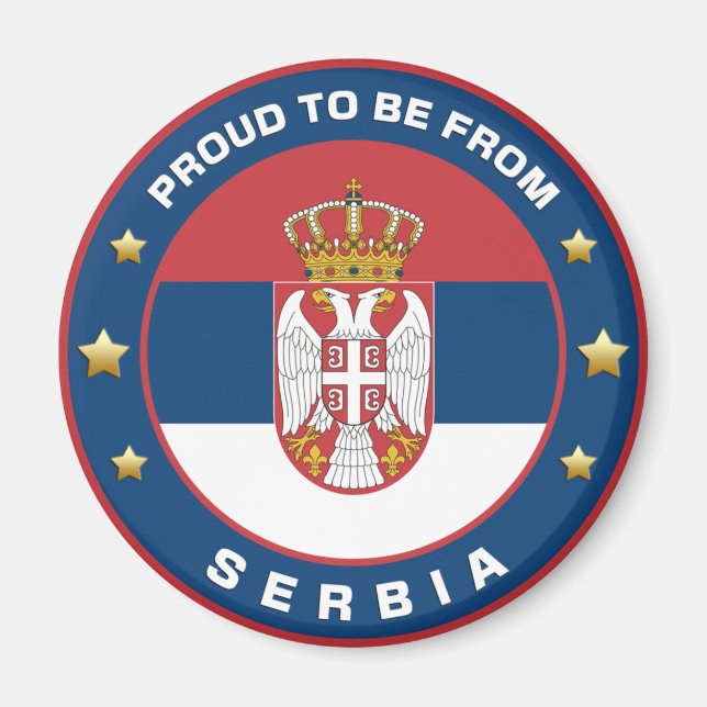 Imã Orgulho De Ser Da Sérvia (Frente)