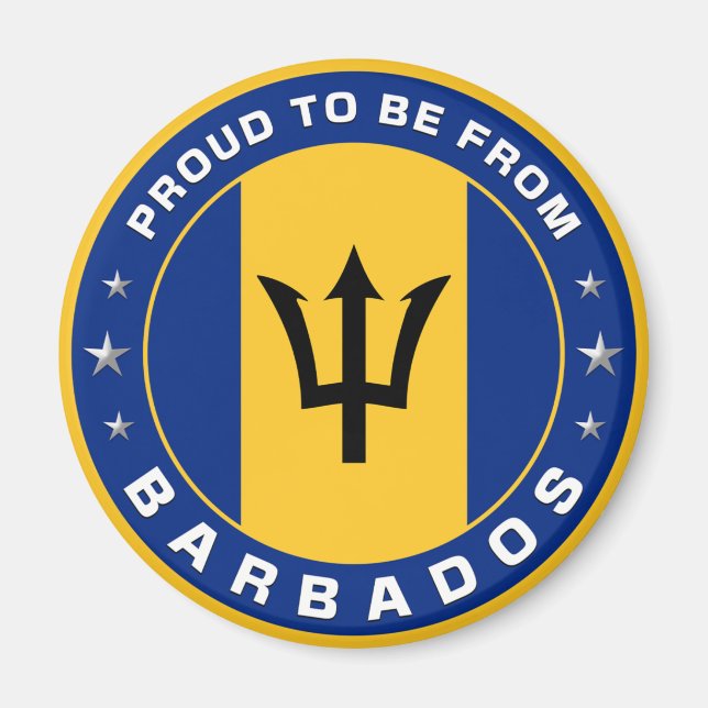 Imã Orgulho De Ser De Barbados (Frente)