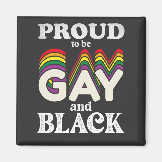 Imã Orgulho De Ser Orgulho LGBT Gay E Negro (Frente)