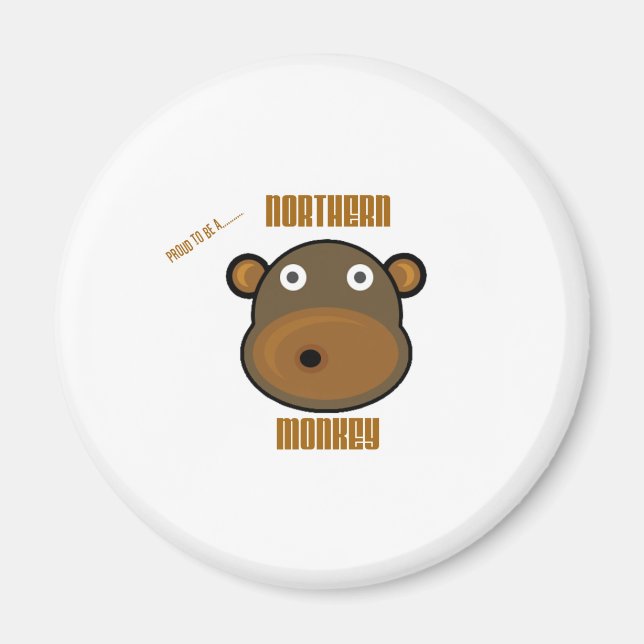 Imã Orgulho de ser um macaco Norte (Frente)