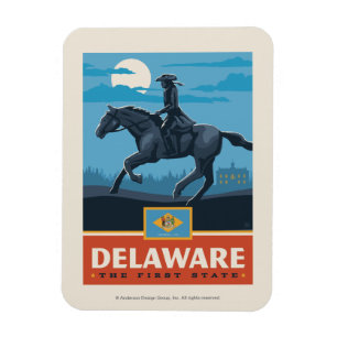 Ímã Orgulho   Delaware 2 do estado