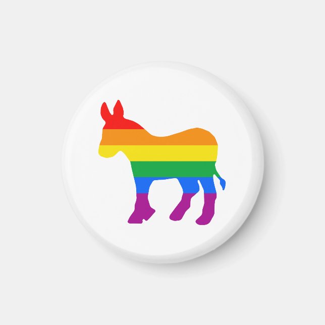 Imã Orgulho Democrata LGBTQ (Frente)