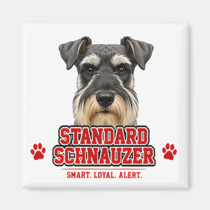 Imã 🐾 Orgulho do Amante do Schnauzer Padrão 🐾