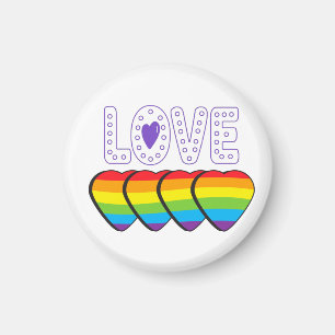 Imã Orgulho do Amor. LGBT+Orgulho. Orgulho de amor