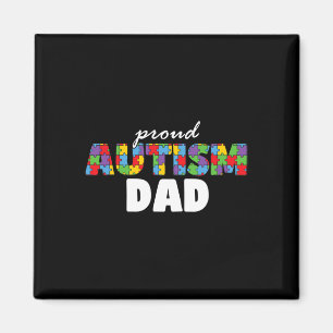 Imã Orgulho do Dia da Conscientização do Autismo Pai A