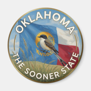 Imã Orgulho do Estado de Oklahoma ✦ Patrimônio Sooner