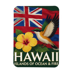 Ímã Orgulho do Estado do Havaí ✦ Patrimônio Aloha