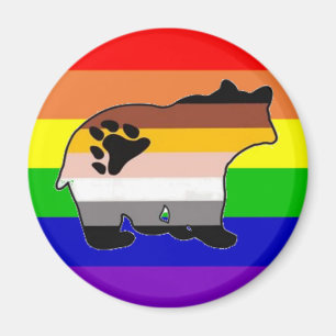 Imã Orgulho do urso do arco-íris