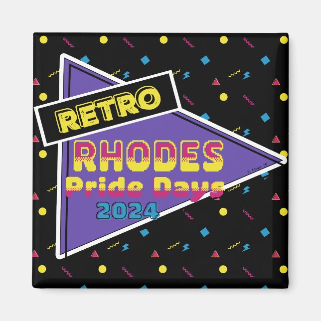 Imã Orgulho dos Rodes Retro Dias 2024 (Frente)