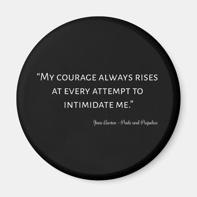 Imã Orgulho e Preconceito Citação I (Frente)